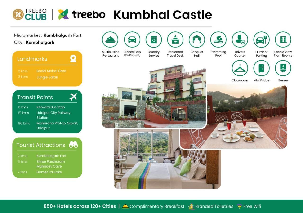 Treebo Kumbhal Castle, 2 Km From Kumbalgarh Fort Kumbhalgarh Buitenkant foto